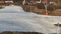 Horní část sjezdovky skiareálu Hlubočky