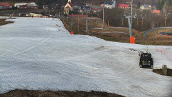 Horní část sjezdovky skiareálu Hlubočky