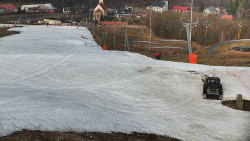 Horní část sjezdovky skiareálu Hlubočky