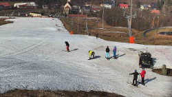 Horní část sjezdovky skiareálu Hlubočky