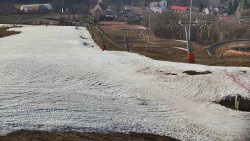 Horní část sjezdovky skiareálu Hlubočky