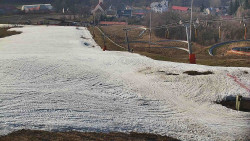 Horní část sjezdovky skiareálu Hlubočky