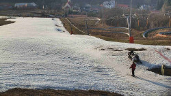 Horní část sjezdovky skiareálu Hlubočky