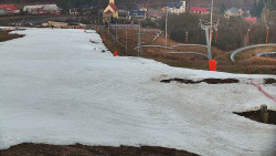 Horní část sjezdovky skiareálu Hlubočky