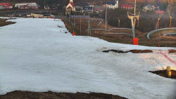 Horní část sjezdovky skiareálu Hlubočky