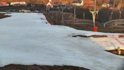 Horní část sjezdovky skiareálu Hlubočky