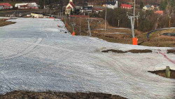 Horní část sjezdovky skiareálu Hlubočky