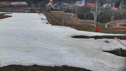 Horní část sjezdovky skiareálu Hlubočky