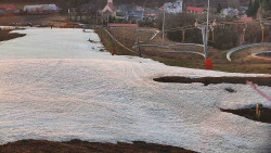 Horní část sjezdovky skiareálu Hlubočky