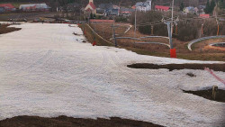 Horní část sjezdovky skiareálu Hlubočky