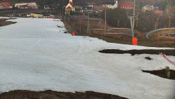 Horní část sjezdovky skiareálu Hlubočky