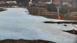 Horní část sjezdovky skiareálu Hlubočky