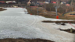 Horní část sjezdovky skiareálu Hlubočky