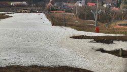 Horní část sjezdovky skiareálu Hlubočky