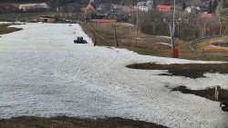 Horní část sjezdovky skiareálu Hlubočky