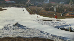 Horní část sjezdovky skiareálu Hlubočky