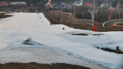 Horní část sjezdovky skiareálu Hlubočky