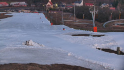 Horní část sjezdovky skiareálu Hlubočky