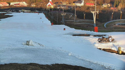 Horní část sjezdovky skiareálu Hlubočky