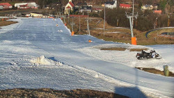 Horní část sjezdovky skiareálu Hlubočky