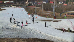 Horní část sjezdovky skiareálu Hlubočky