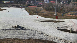 Horní část sjezdovky skiareálu Hlubočky