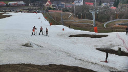 Horní část sjezdovky skiareálu Hlubočky