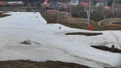 Horní část sjezdovky skiareálu Hlubočky