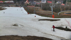 Horní část sjezdovky skiareálu Hlubočky