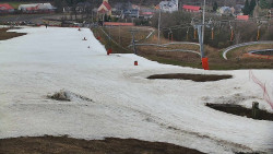 Horní část sjezdovky skiareálu Hlubočky