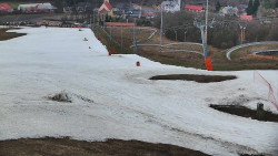 Horní část sjezdovky skiareálu Hlubočky