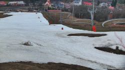 Horní část sjezdovky skiareálu Hlubočky