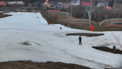 Horní část sjezdovky skiareálu Hlubočky