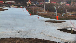 Horní část sjezdovky skiareálu Hlubočky