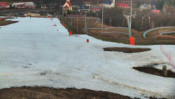 Horní část sjezdovky skiareálu Hlubočky