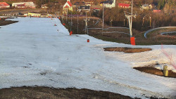 Horní část sjezdovky skiareálu Hlubočky