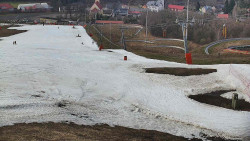 Horní část sjezdovky skiareálu Hlubočky