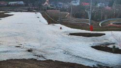 Horní část sjezdovky skiareálu Hlubočky