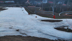 Horní část sjezdovky skiareálu Hlubočky