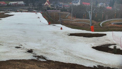 Horní část sjezdovky skiareálu Hlubočky