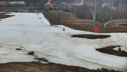 Horní část sjezdovky skiareálu Hlubočky