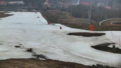 Horní část sjezdovky skiareálu Hlubočky