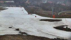 Horní část sjezdovky skiareálu Hlubočky