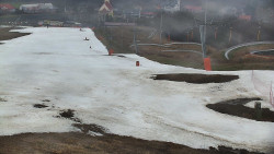 Horní část sjezdovky skiareálu Hlubočky