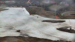 Horní část sjezdovky skiareálu Hlubočky