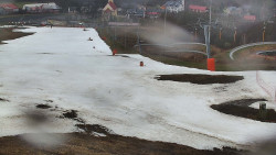 Horní část sjezdovky skiareálu Hlubočky