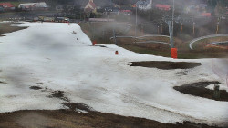 Horní část sjezdovky skiareálu Hlubočky