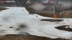 Horní část sjezdovky skiareálu Hlubočky