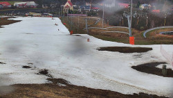 Horní část sjezdovky skiareálu Hlubočky