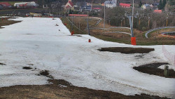 Horní část sjezdovky skiareálu Hlubočky